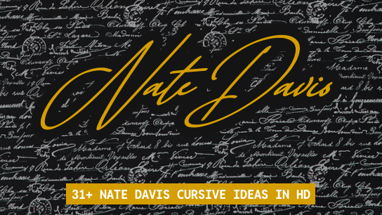 Nate Davis name signatures